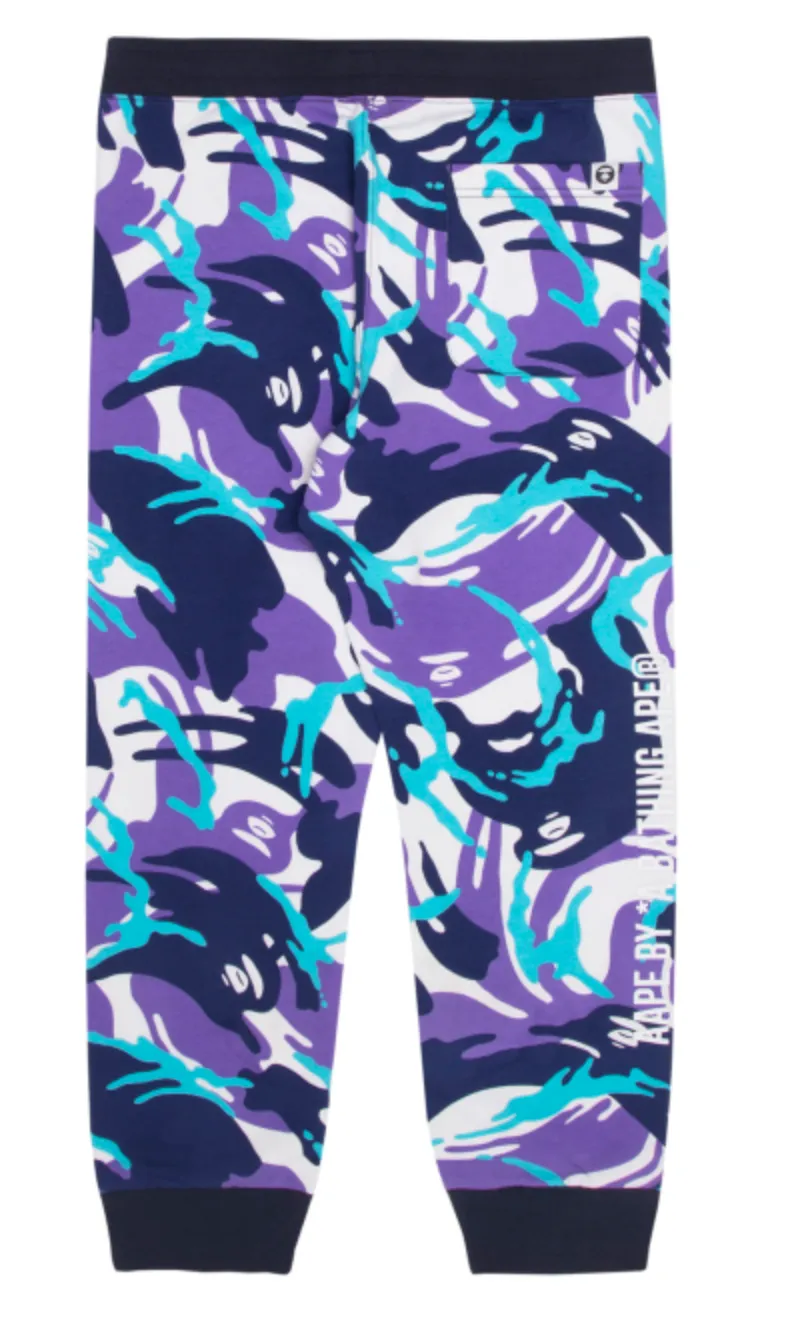 AAPE Camo Purple/Blue Camo Sweatpants