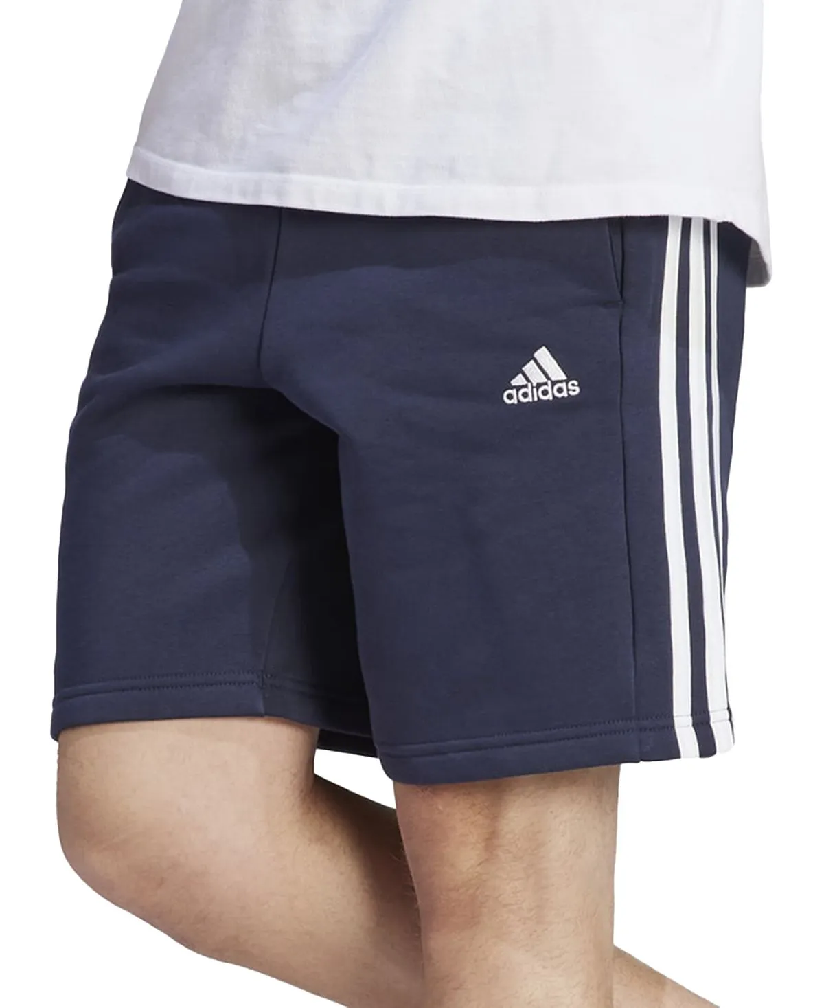 adidas Men's 10" Three Stripe Fleece Shorts