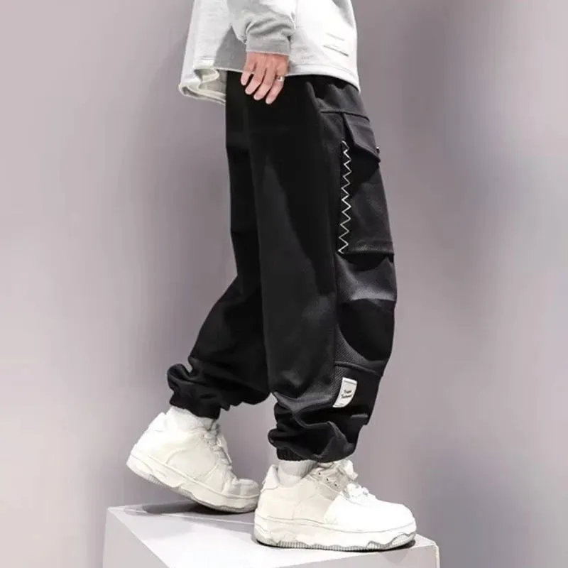 Aidase Korean Cargo Pants Men Japanese Streetwear Oversize Sweatpants Harajuku Casual Joggers Kpop Trendy Trousers Hip Hop