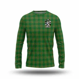 Alexander Irish Clan Tartan Long Sleeve T-Shirt with Coat of Arms