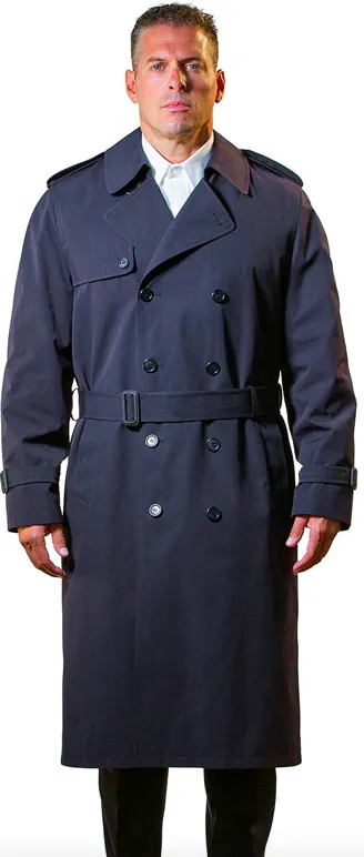 Anchor Uniform Men's Darien Double Breasted Trench Uniform Coat