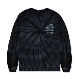 Anti Social Social Club Not Fair Tie Dye Black Long Sleeve Tee