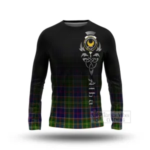 Arnott Tartan Long Sleeve T-Shirt Featuring Alba Gu Brath Family Crest Celtic Inspired