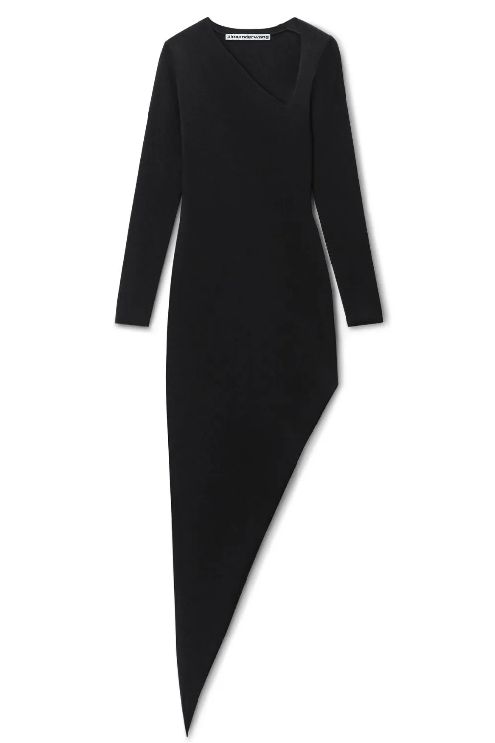 Asymmetric Long-sleeve Dress