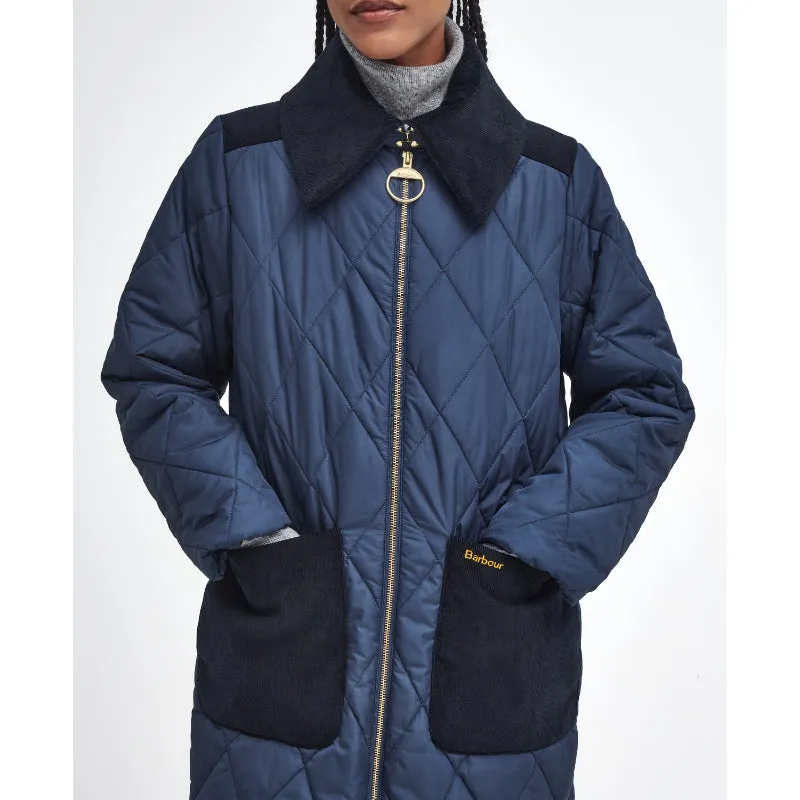 Barbour Malton Quilt Ladies Jacket - Navy/Classic