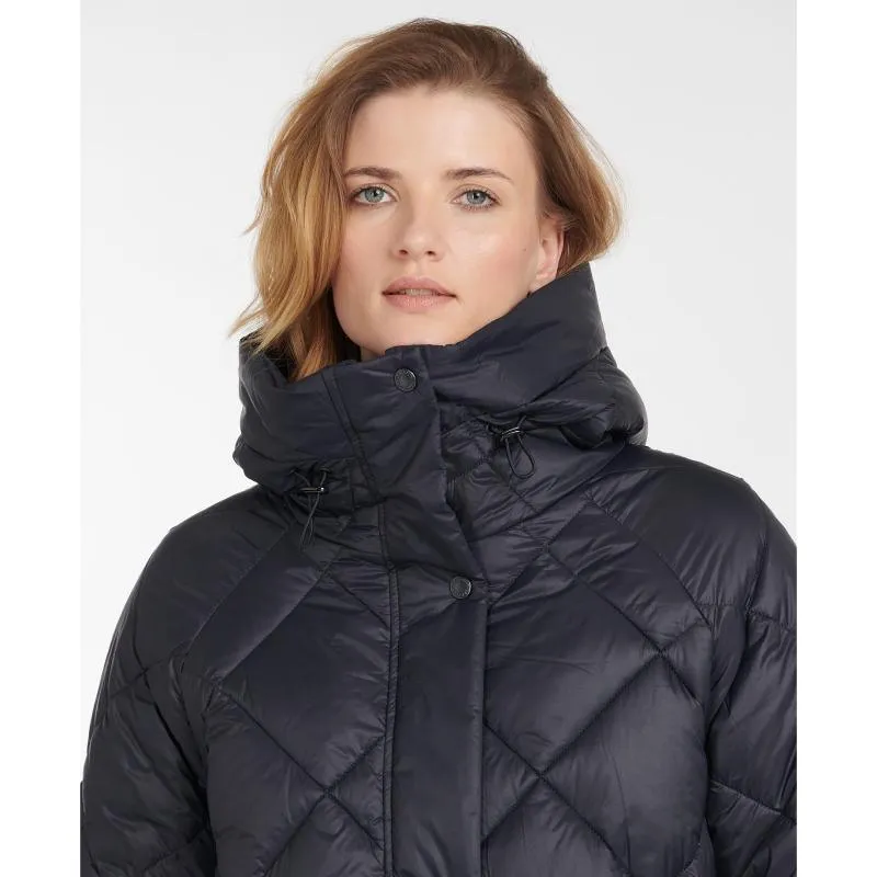 Barbour Sandyford Ladies Quilted Coat - Dark Navy/Dress