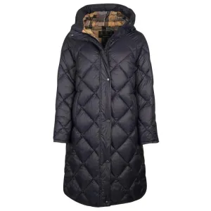 Barbour Sandyford Ladies Quilted Coat - Dark Navy/Dress