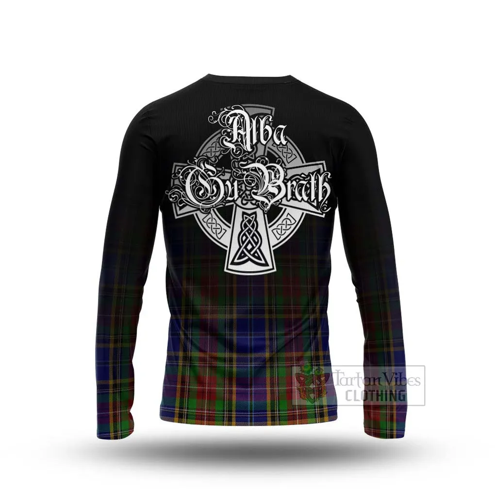 Beattie (Beatty) Tartan Long Sleeve T-Shirt Featuring Alba Gu Brath Family Crest Celtic Inspired