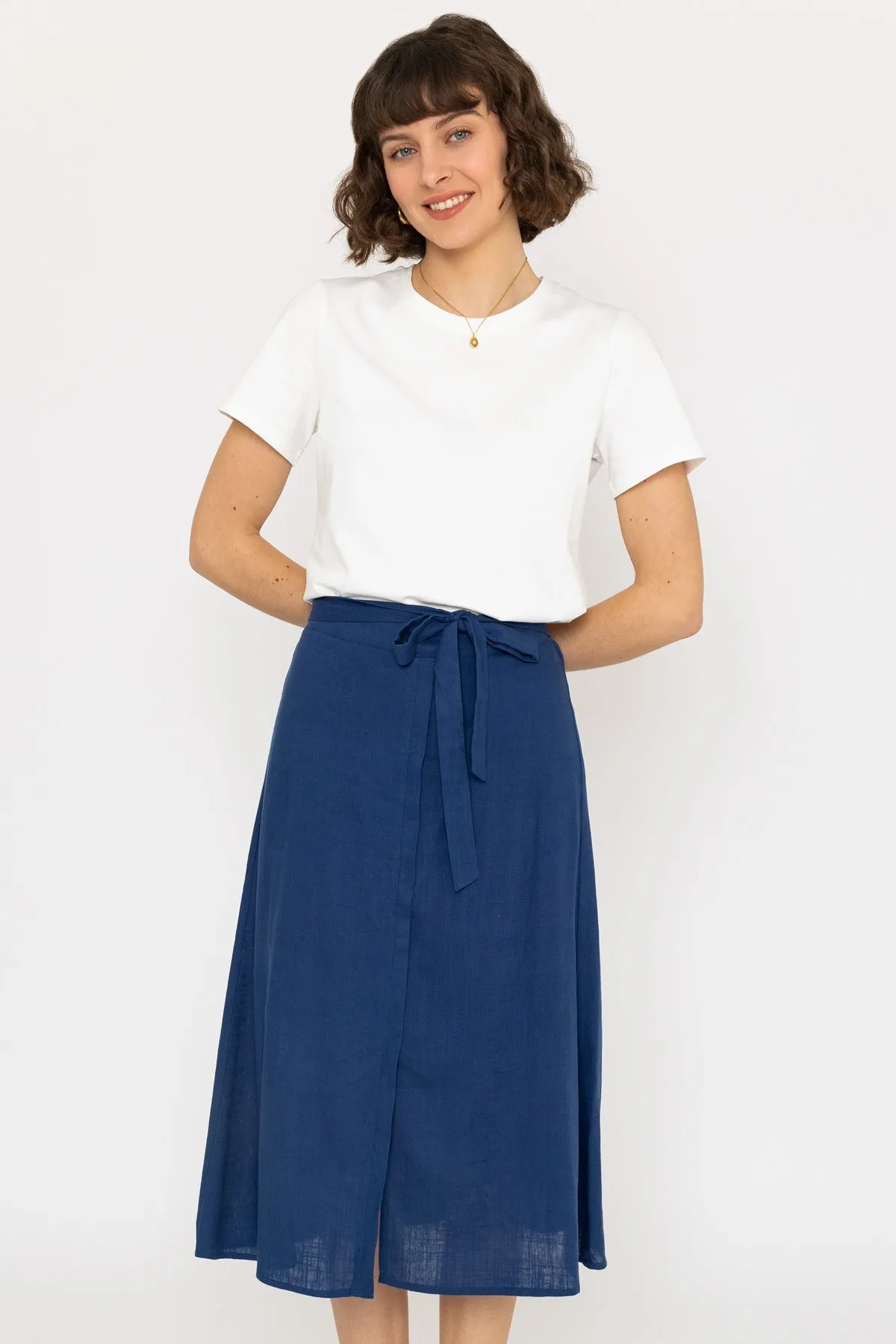 Belted Midi Skirt