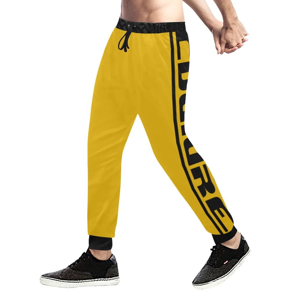 BLACC BORDER YLW Men's All Over Print Sweatpants