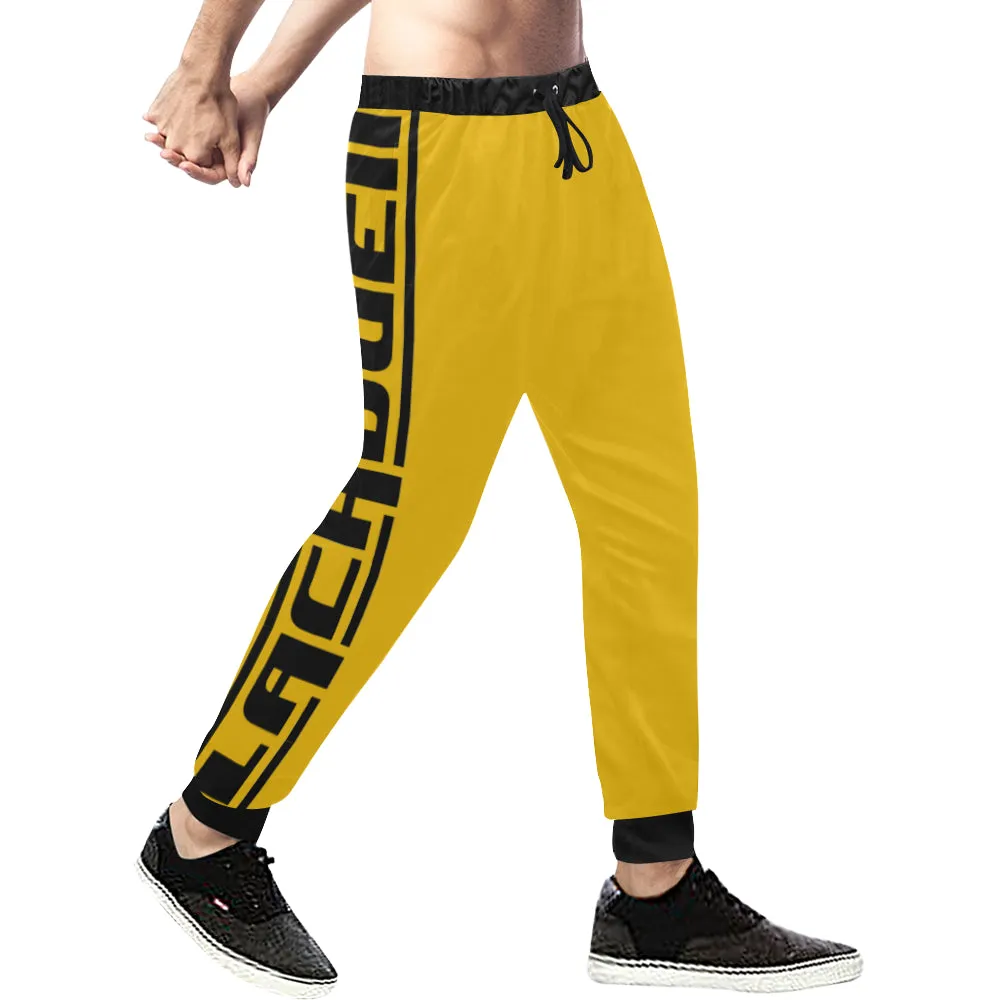 BLACC BORDER YLW Men's All Over Print Sweatpants