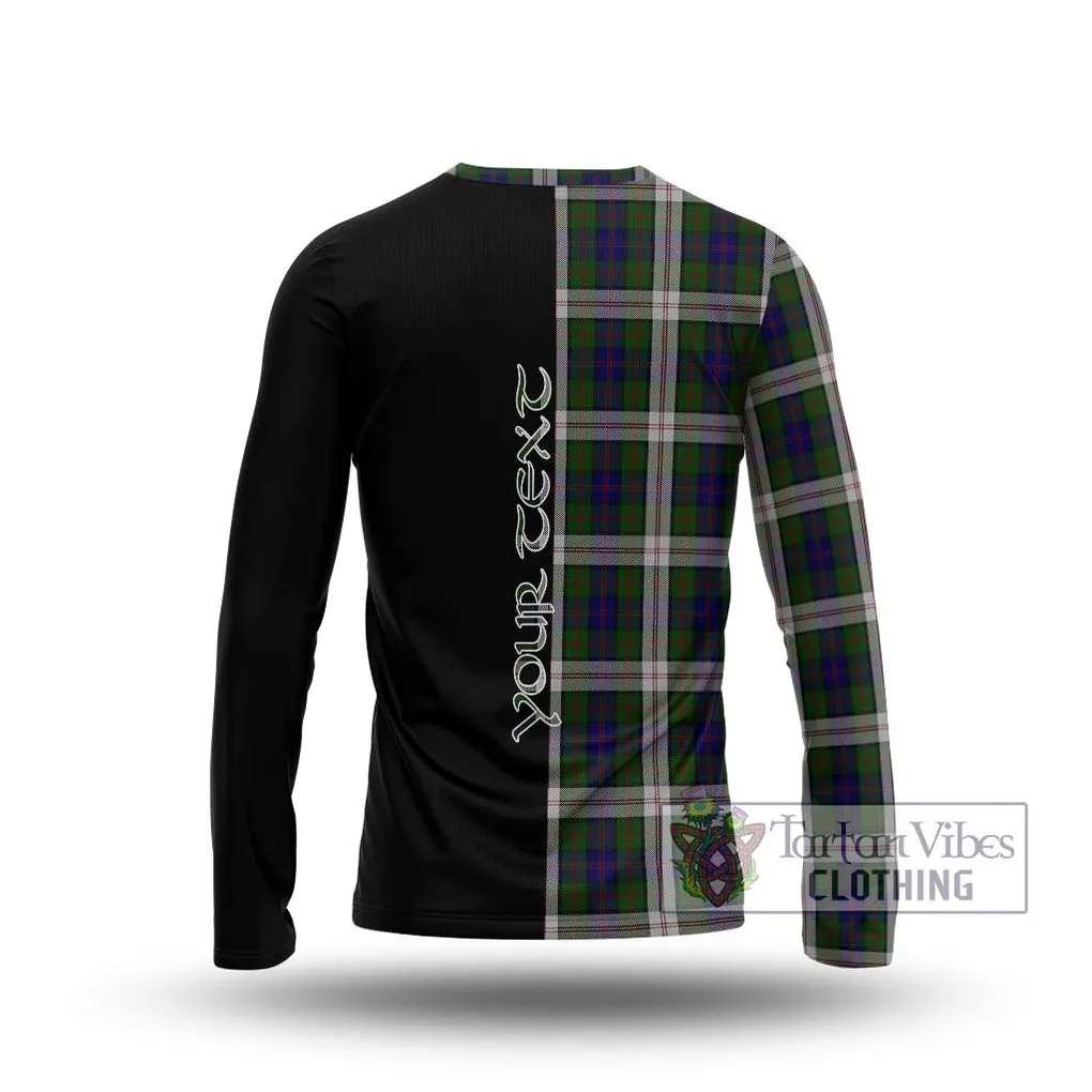 Blair Dress Tartan Long Sleeve T-Shirt with Family Crest and Half Of Me Style