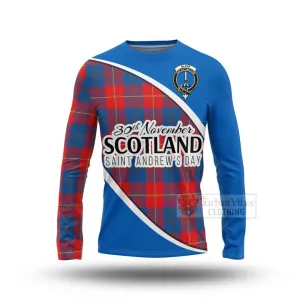 Blane Family Crest Tartan Long Sleeve T-Shirt Celebrate Saint Andrew's Day in Style