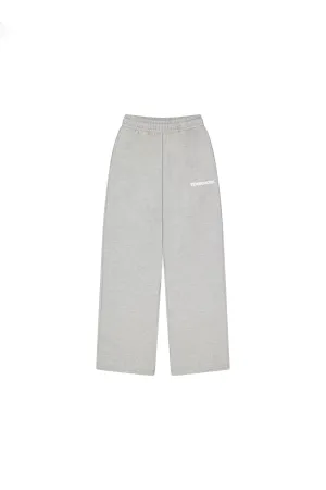 BLOCK WIDE-LEG SWEATPANTS | GREY