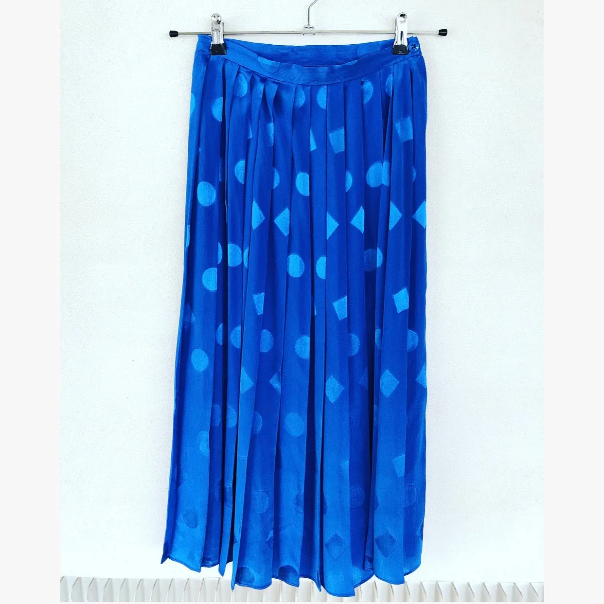 Blue Midi Skirt 80s