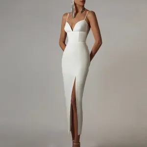 Bodycon V-neck Evening Dress