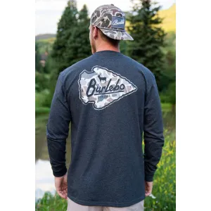 Burlebo Men's Deer Camo Arrowhead Long Sleeve T-Shirt