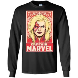 Captain Marvel Ornament Men Long Sleeve Shirt