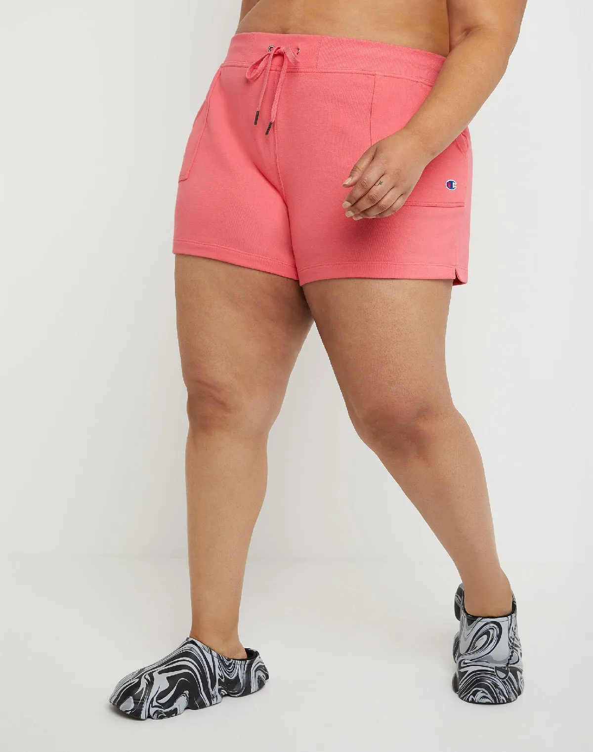 Champion Women's Campus French Terry Shorts Pink