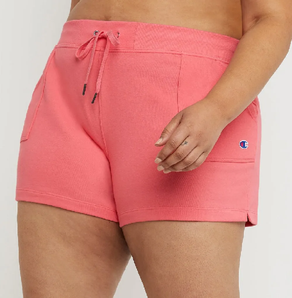 Champion Women's Campus French Terry Shorts Pink