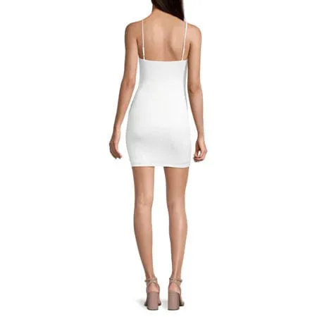 CITY TRIANGLES -  Sleeveless Cinch- Front Bodycon Dress