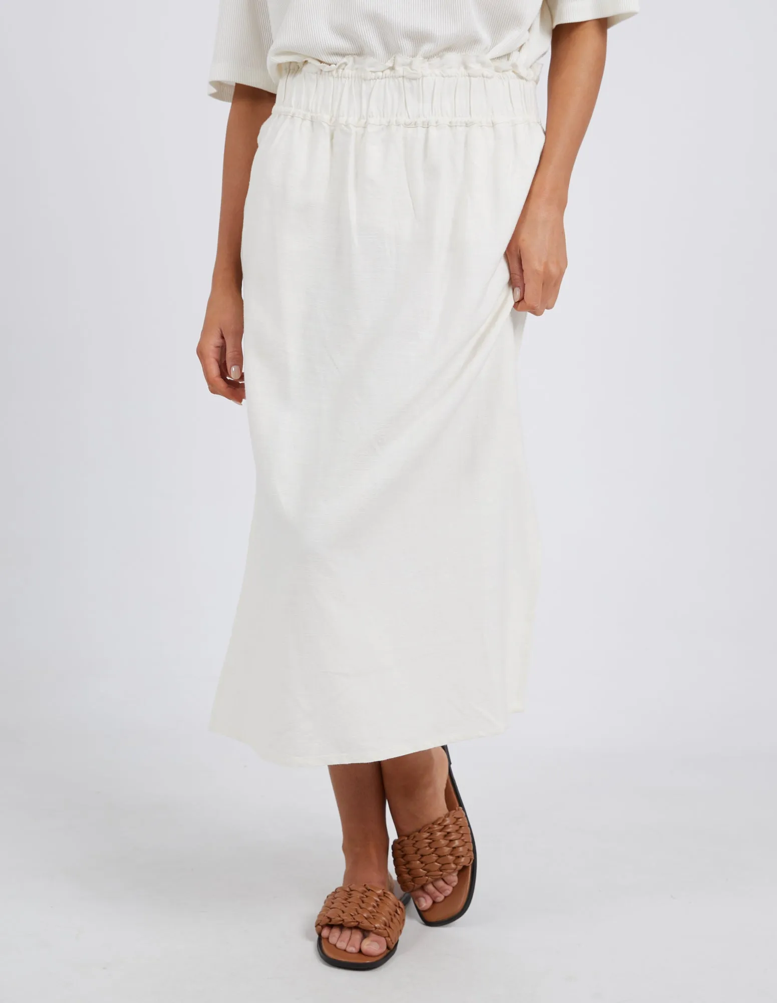 Clem Midi Skirt Toasted Coconut