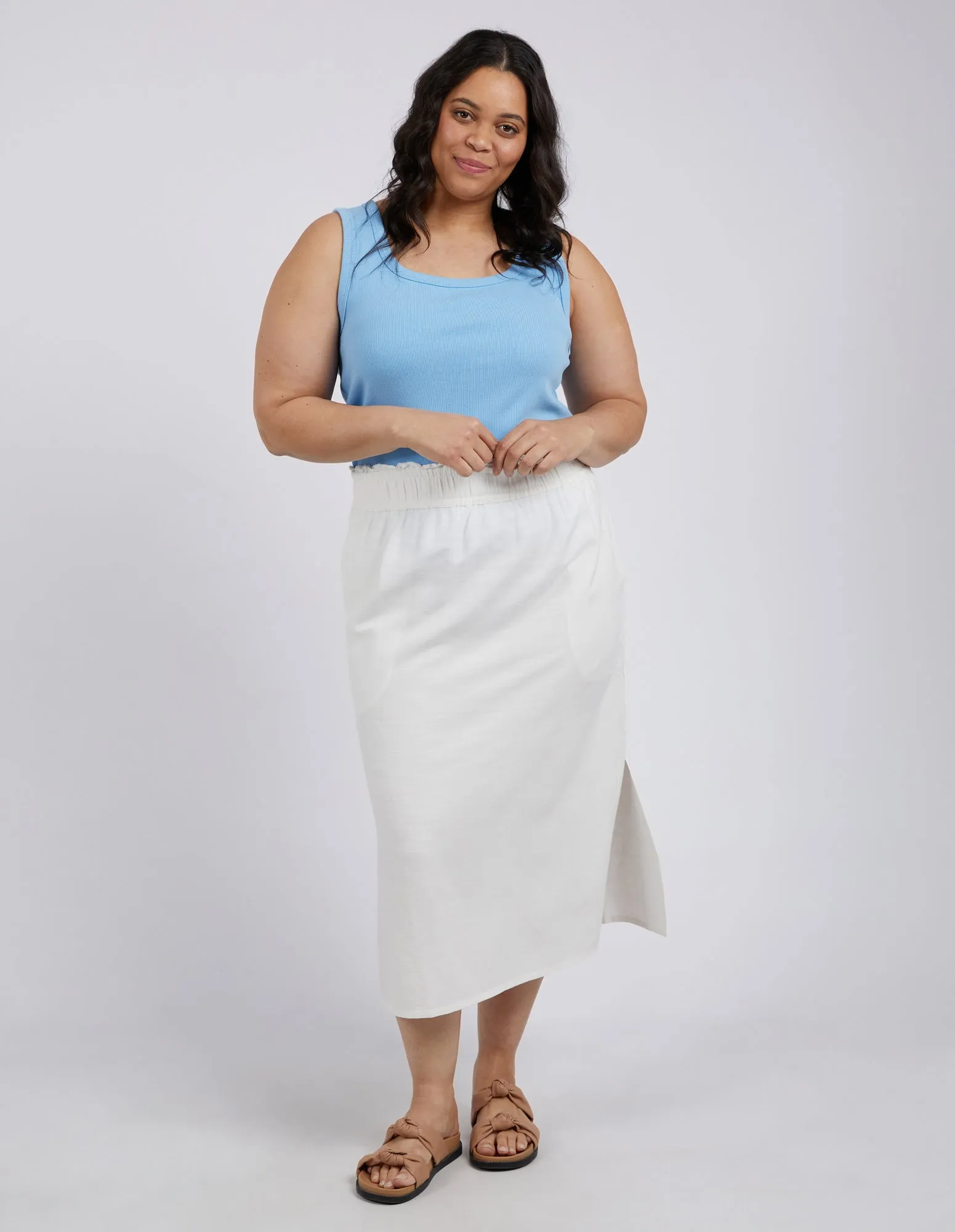 Clem Midi Skirt Toasted Coconut