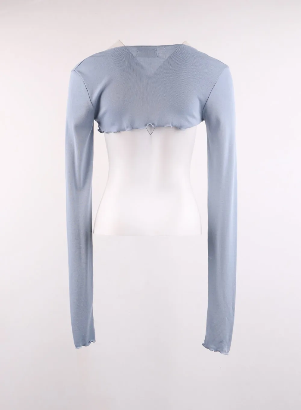 Collarless Long Sleeve Shrug IJ430