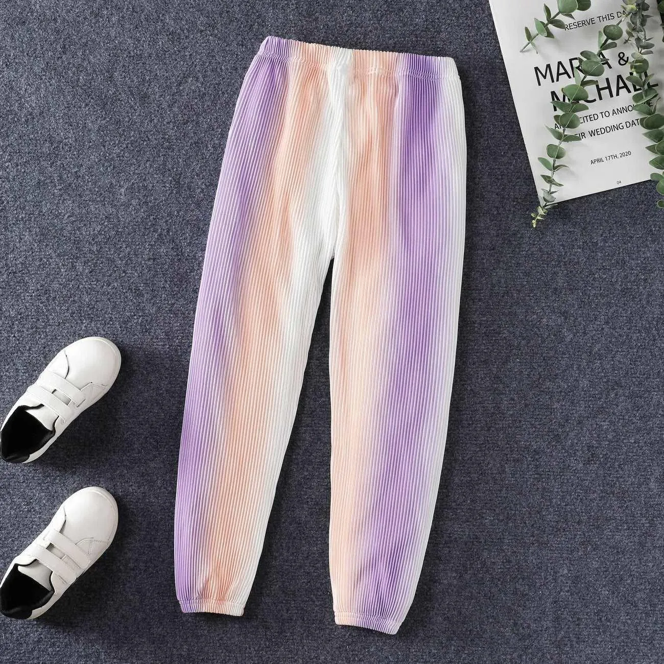 Cool & Breathable Pleated Sweatpants - Kids Girl