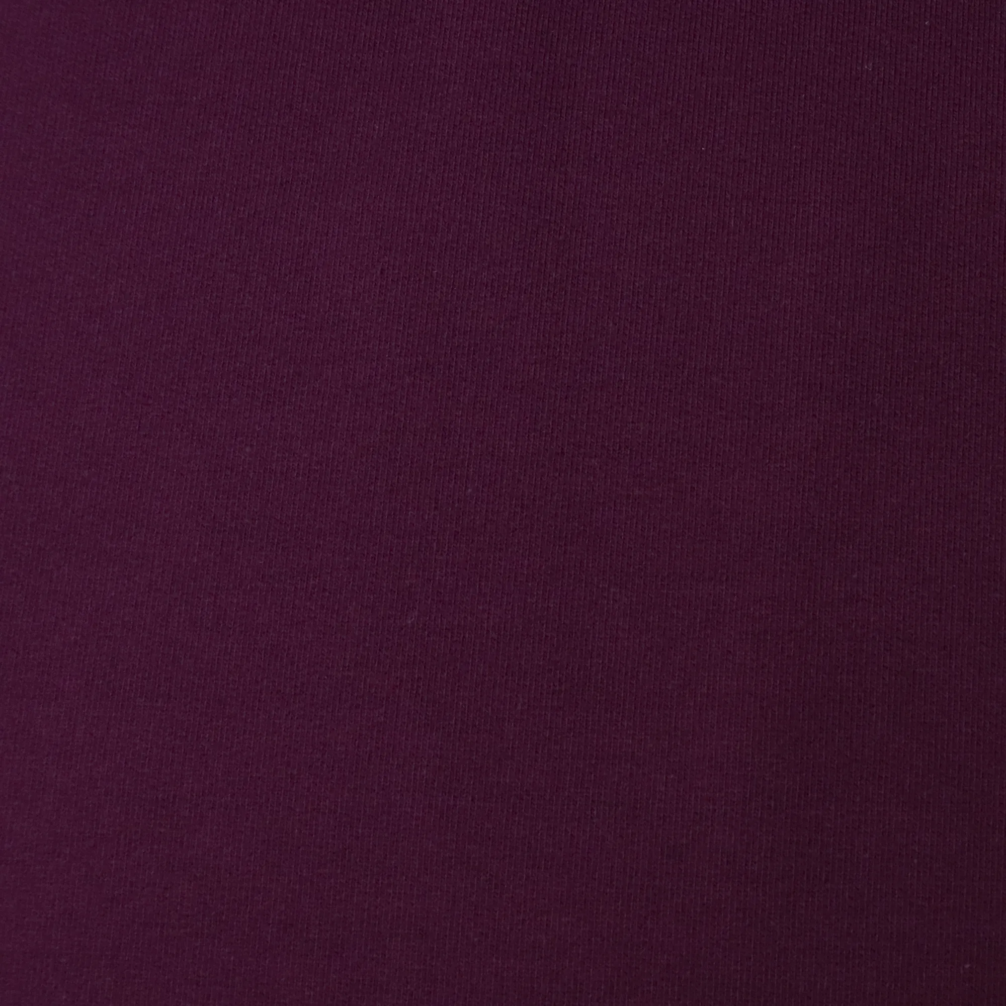 Cotton Sweatshirt Brushed Jersey - Plum