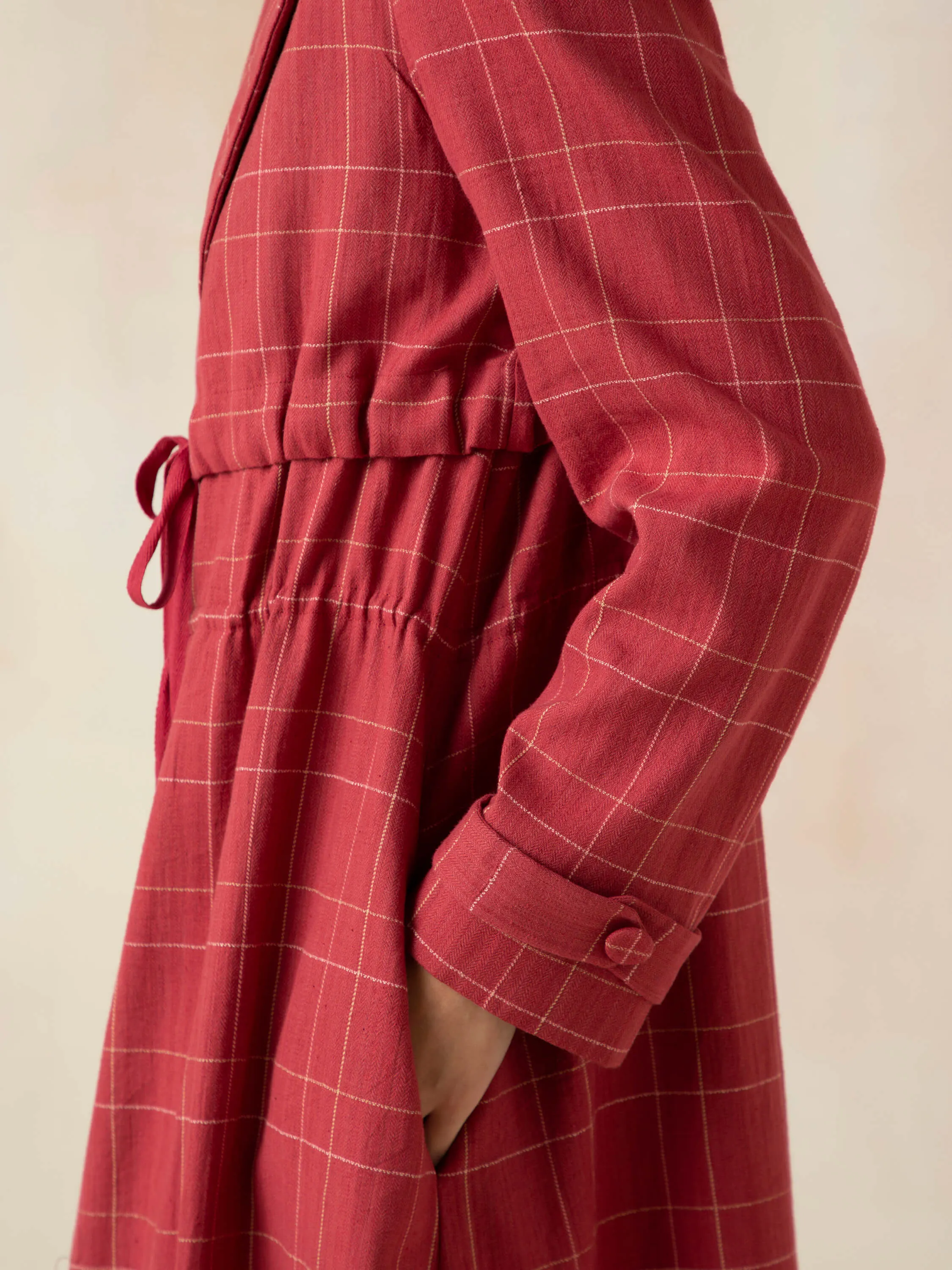 Crimson and Clover Trench Coat