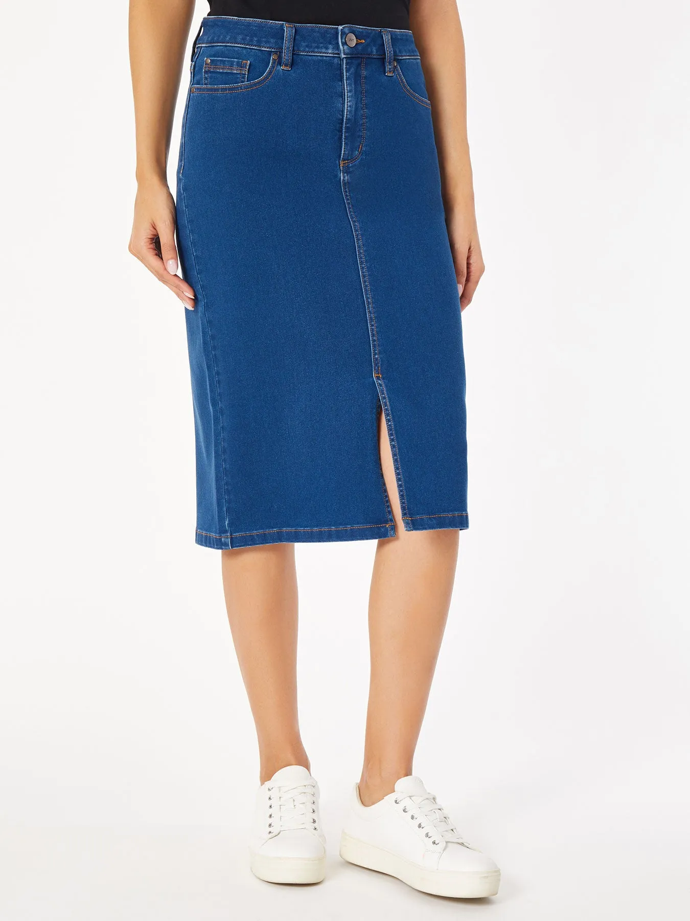 Denim Pencil Skirt