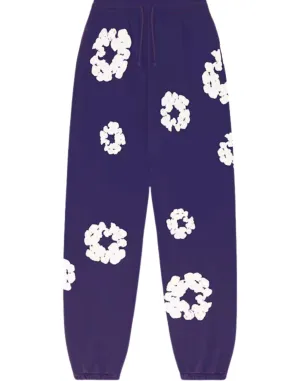 DENIM TEARS COTTON WREATH SWEATPANTS PURPLE