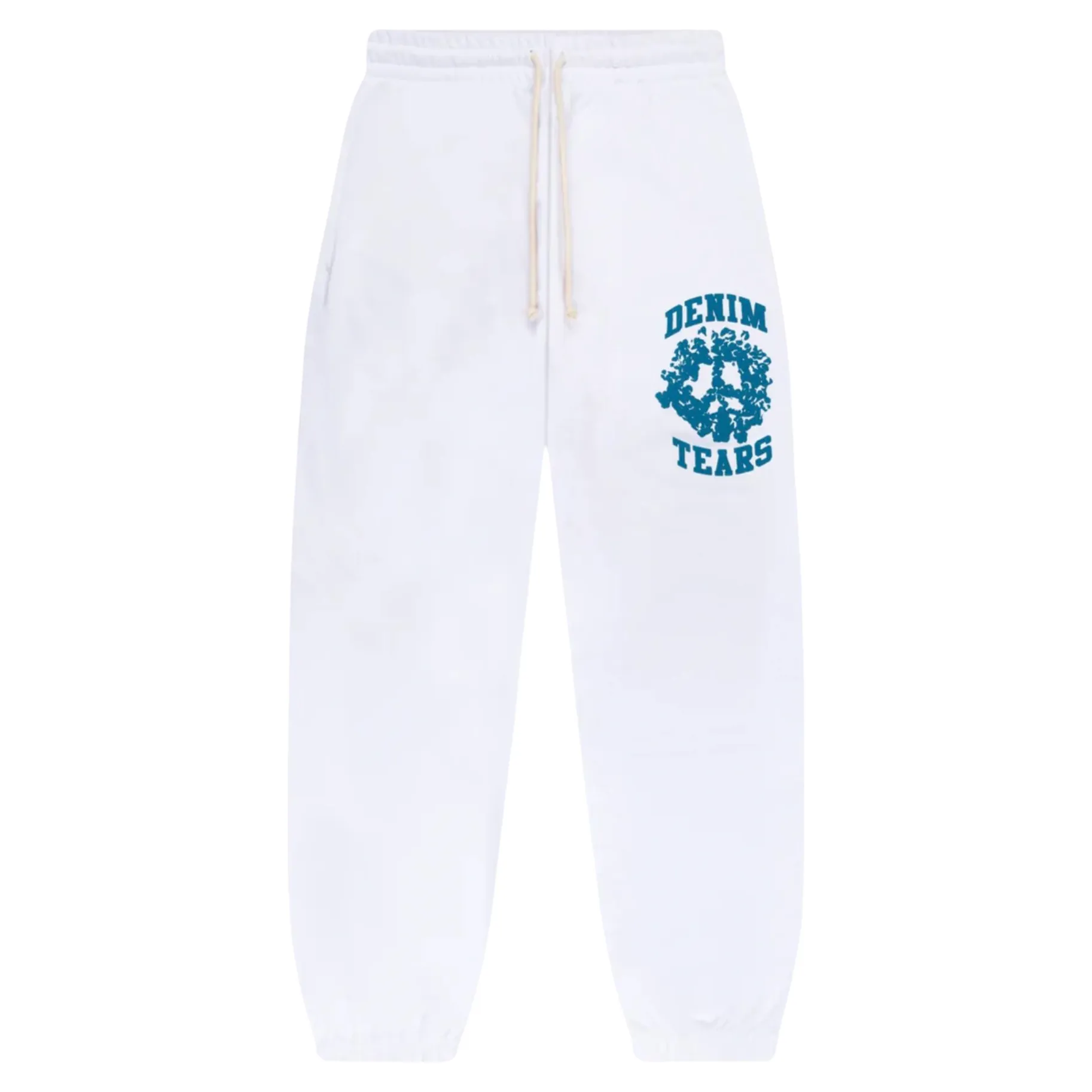 Denim Tears University Sweatpants White