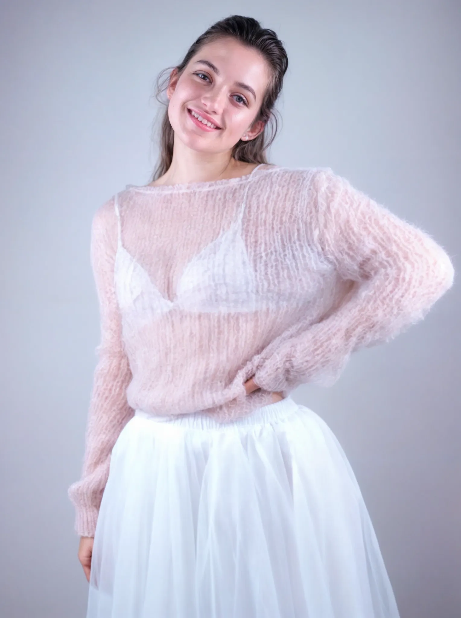 DIY Box leichter Pullover locker gestrickt aus Kid Mohair