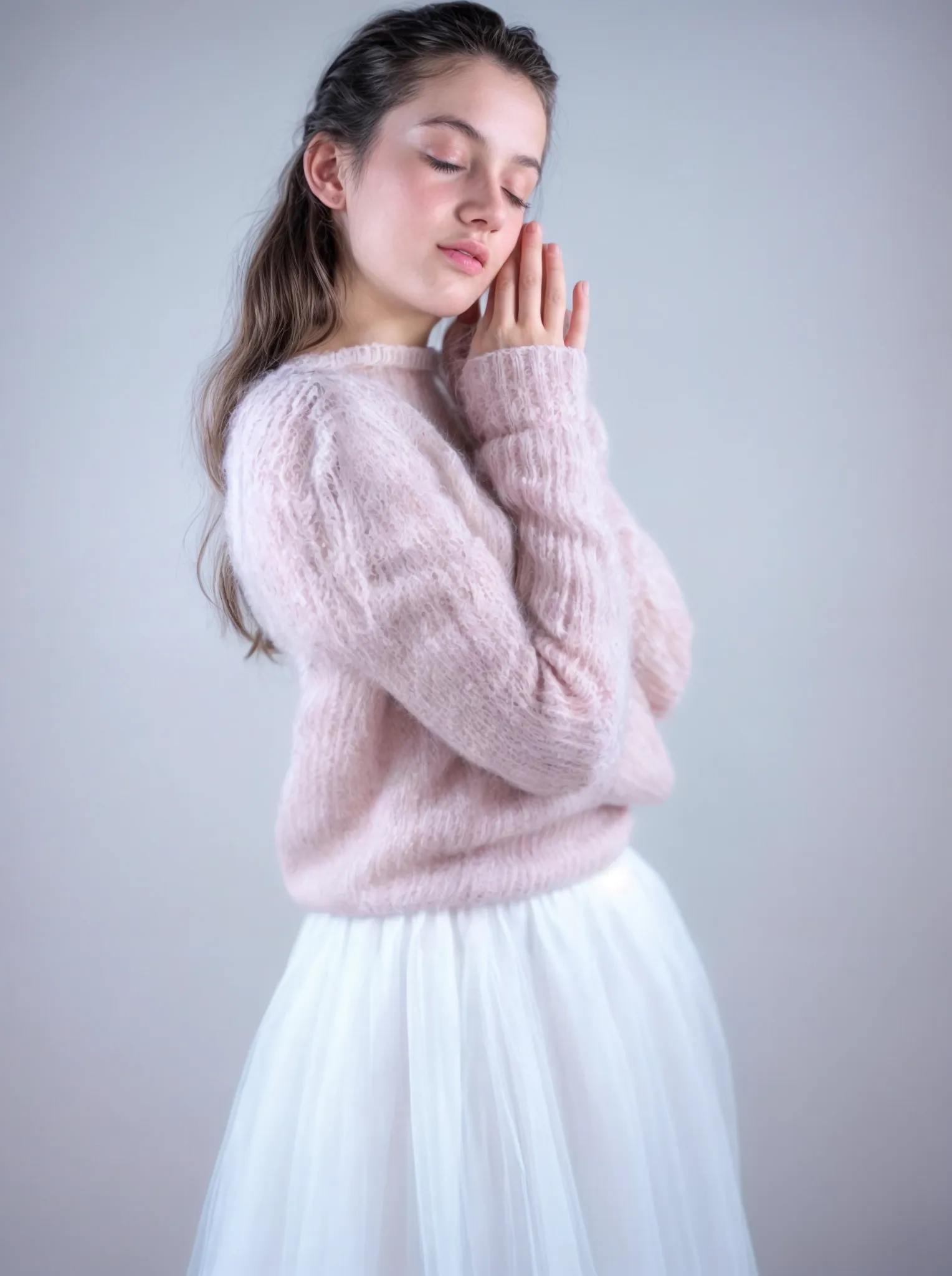 DIY Box leichter Pullover locker gestrickt aus Kid Mohair