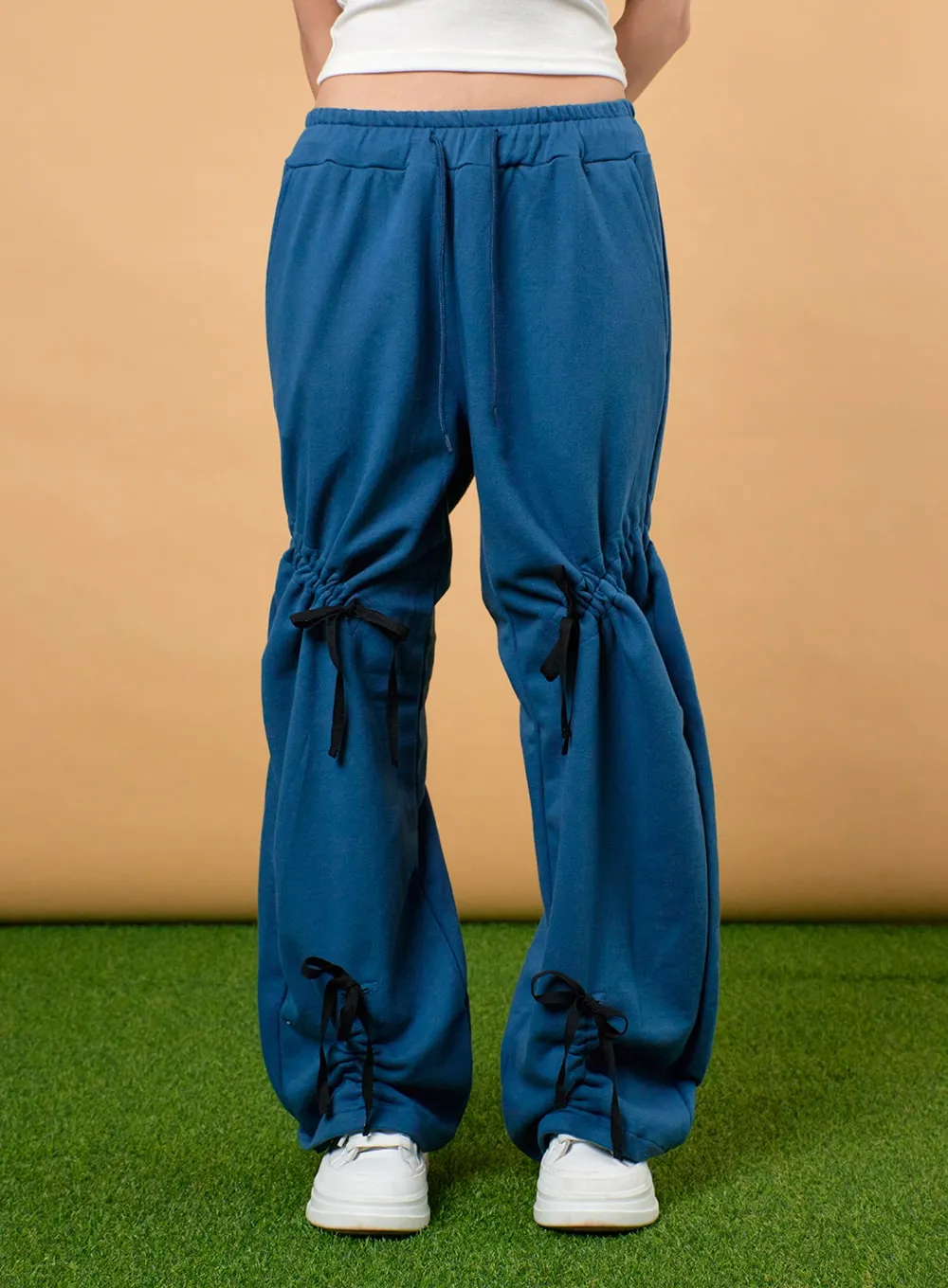 Drawstring Ribbon Detail Sweatpants IJ430