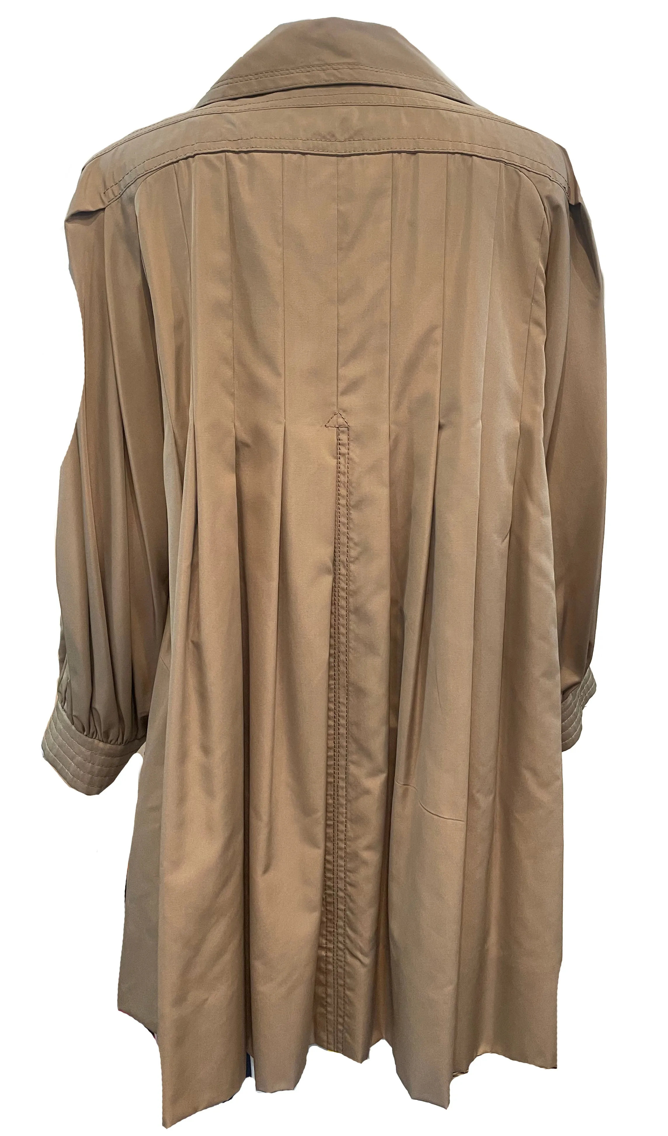 Galanos 80s Tan Oversized Trench Coat