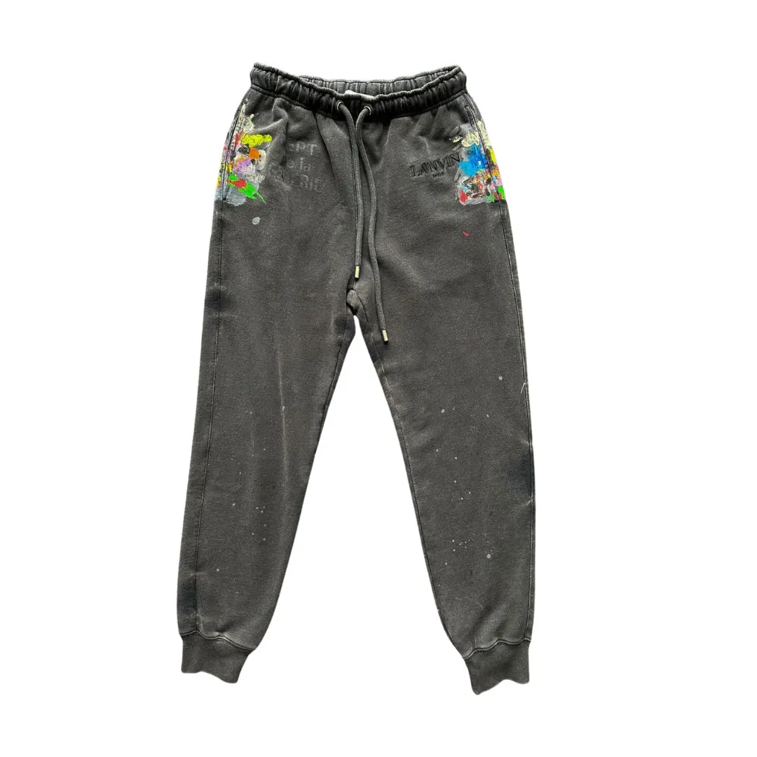 GALLERY DEPT X LANVIN SWEATPANTS PAINT BLACK