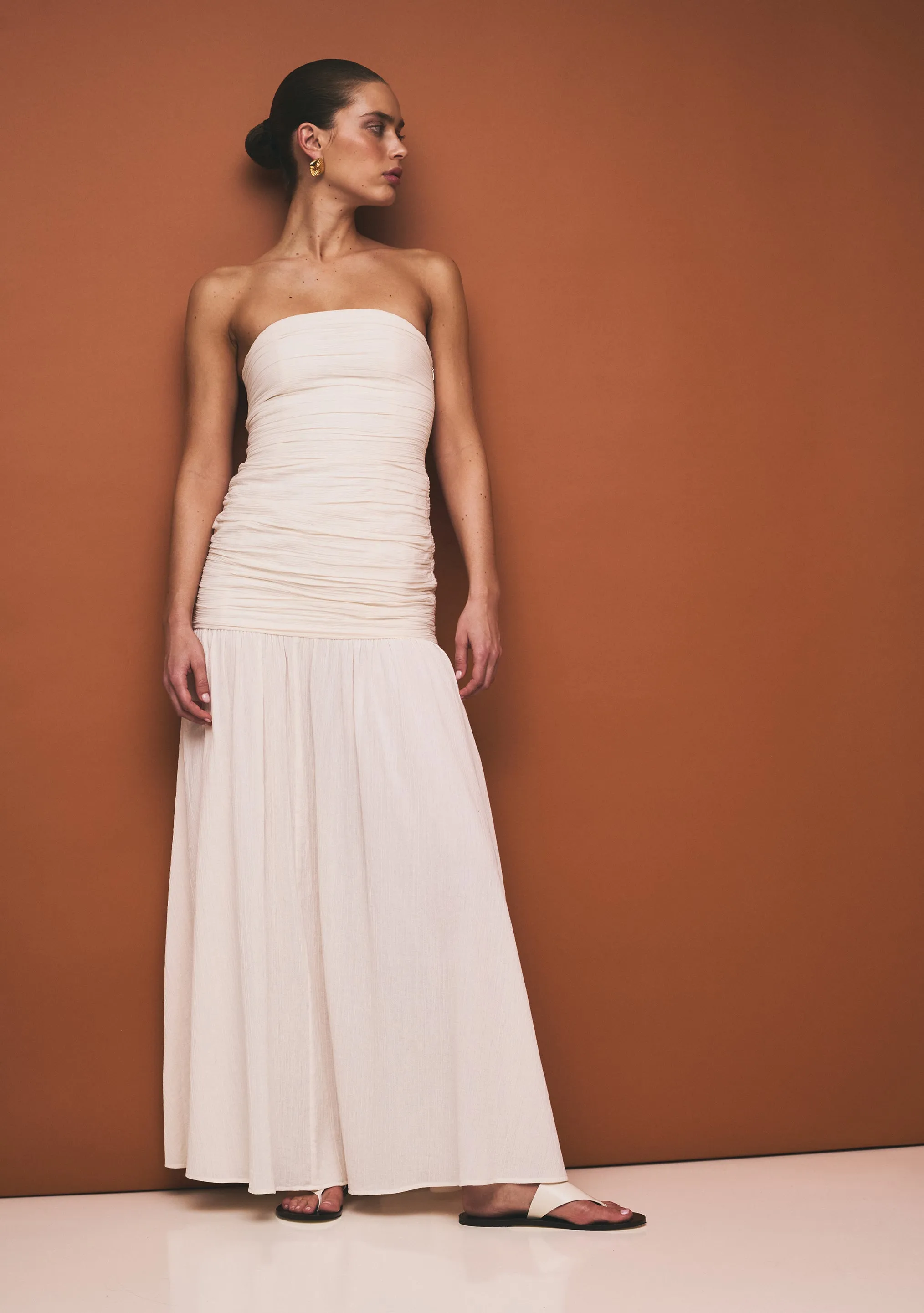 Gardenia Drop Waist Maxi Dress