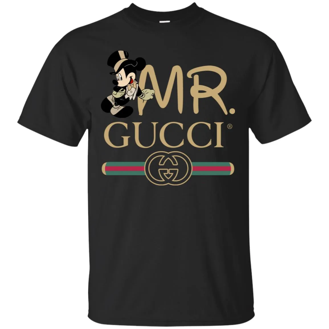 Gucci Couple Disney Mickey Valentine's Day T-shirt Men Cotton T-Shirt