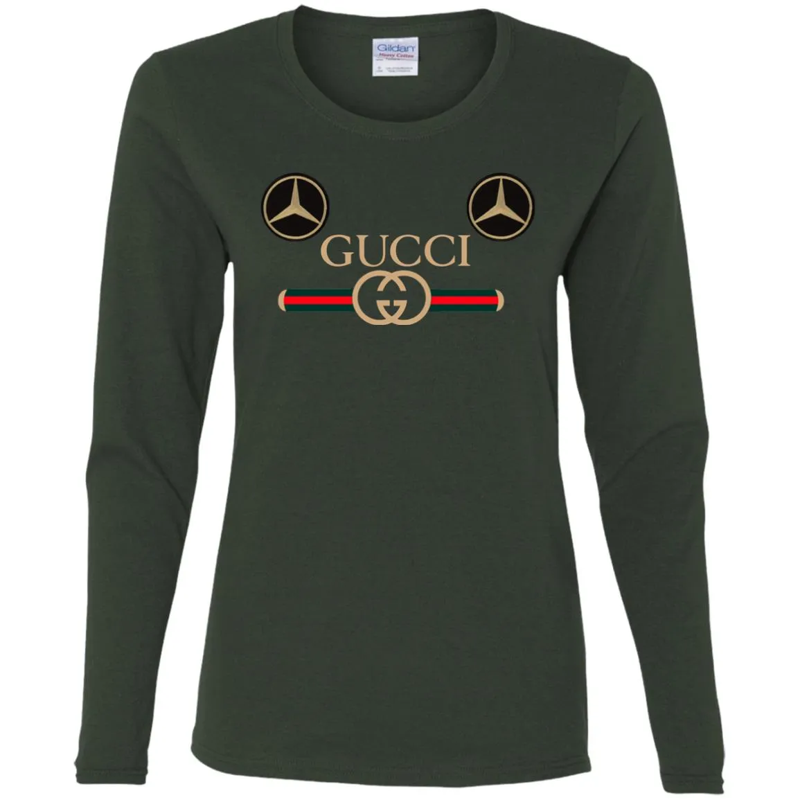 Gucci Mercedes Best T-shirt Women Long Sleeve Shirt