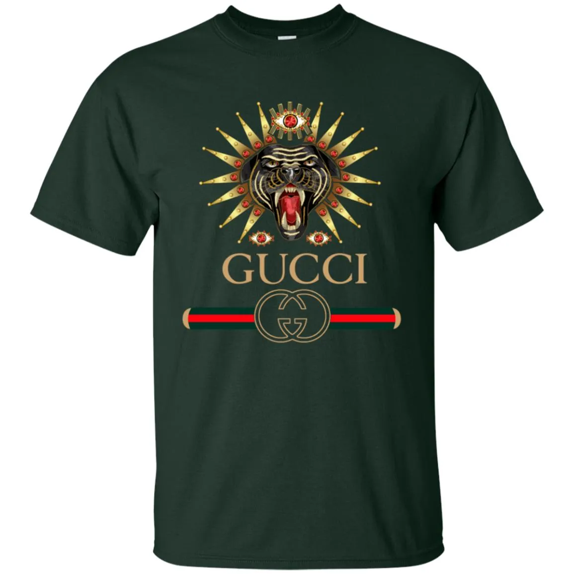 Gucci Tiger Best T-shirt Men Cotton T-Shirt