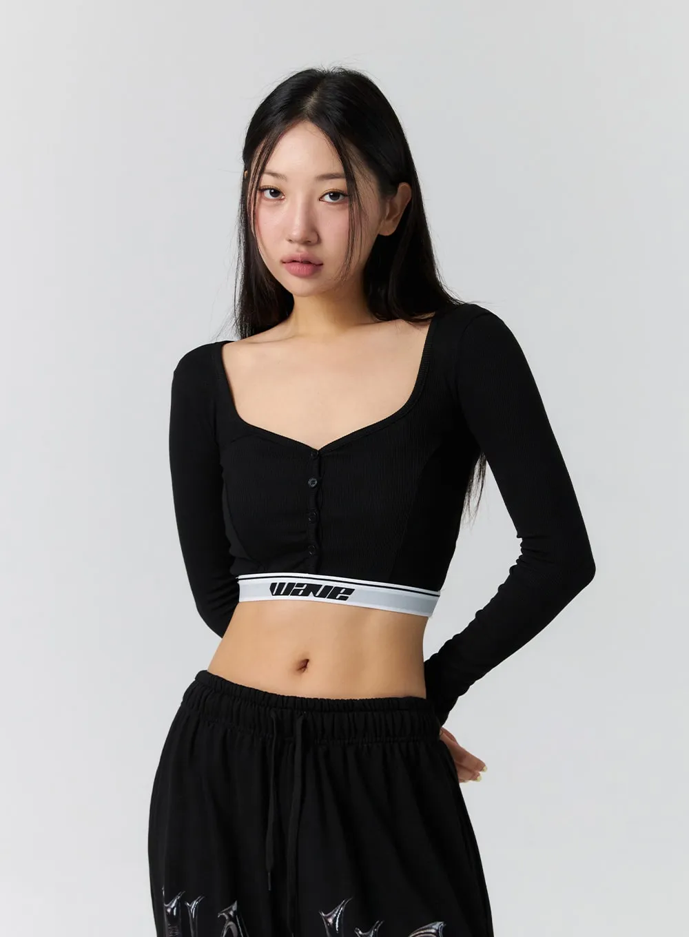 Heart Neck Crop Top CS302