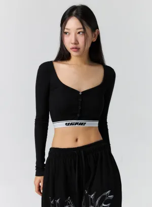 Heart Neck Crop Top CS302