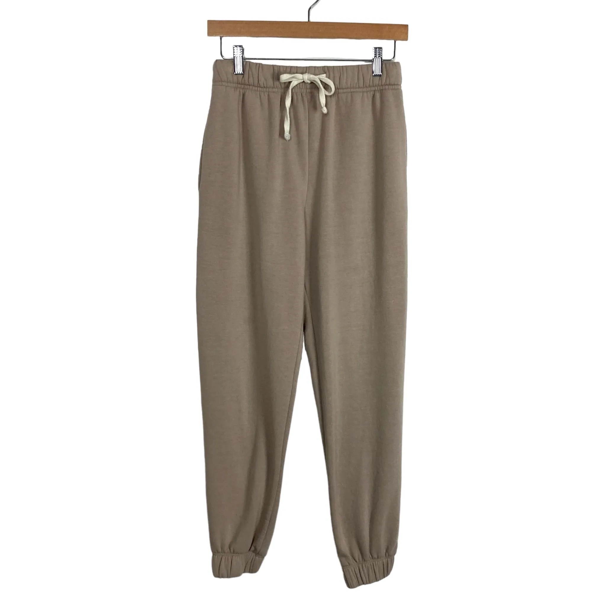 Impressions Taupe Drawstring Sweatpants- Size S (see notes)