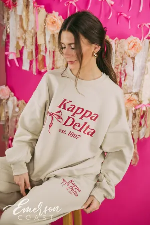 Kappa Delta Match Bow Sweat Set