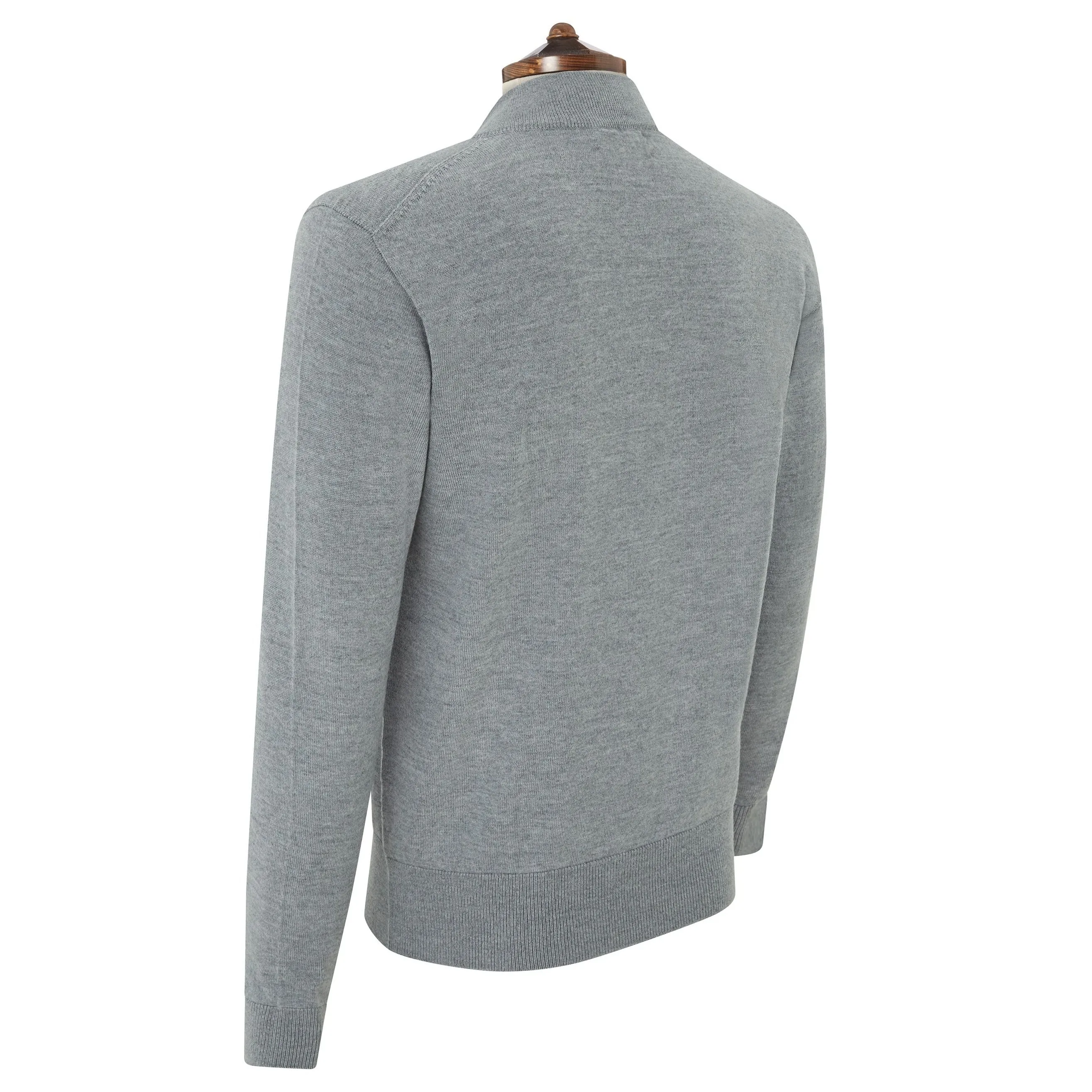 Kayden Grey Half Zip Long Sleeve Pullover