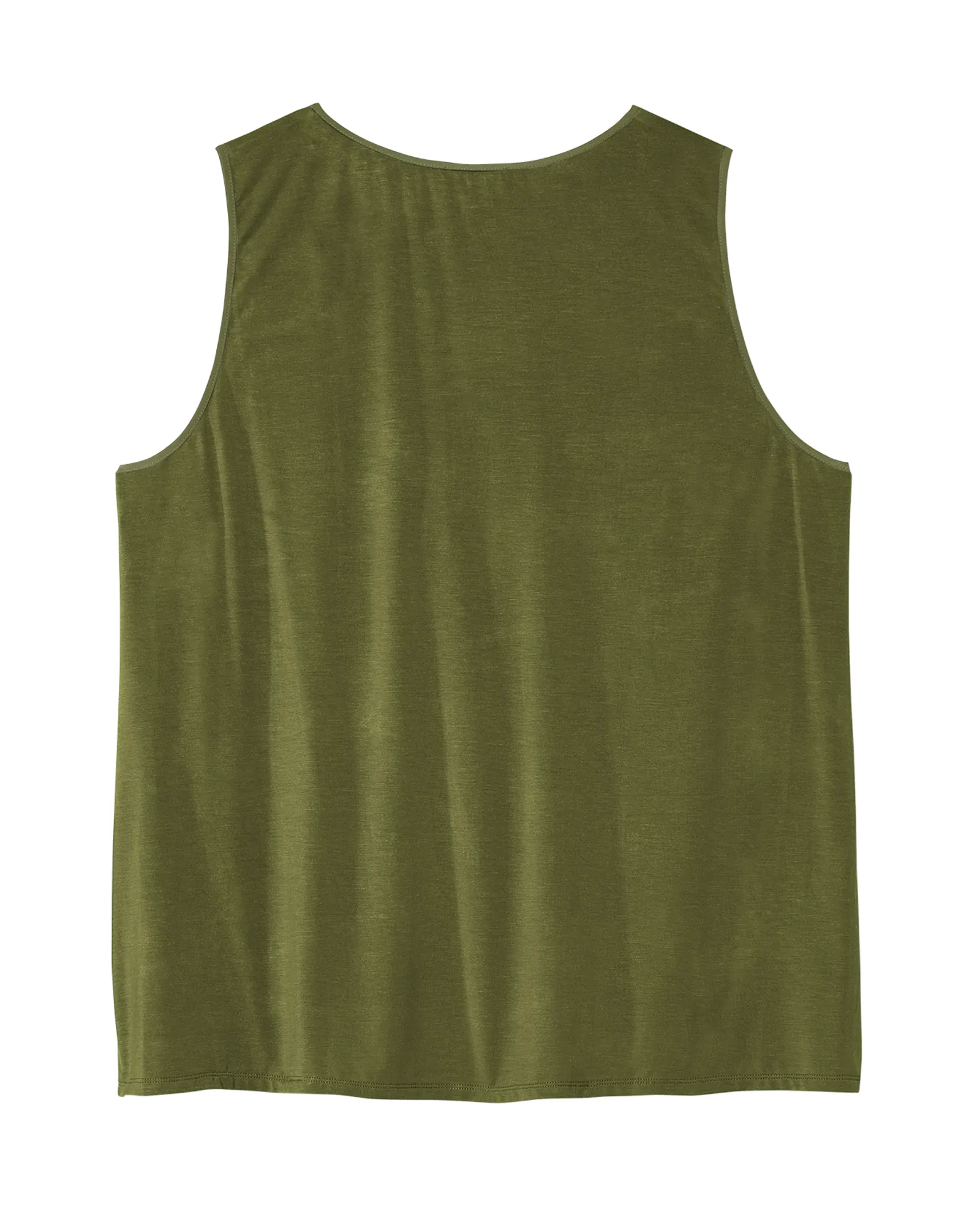 Kenzie Sleeveless Ruffle Tank | Olive Green