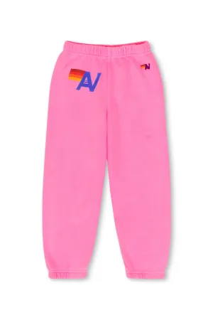 KID'S LOGO SWEATPANTS - NEON PINK